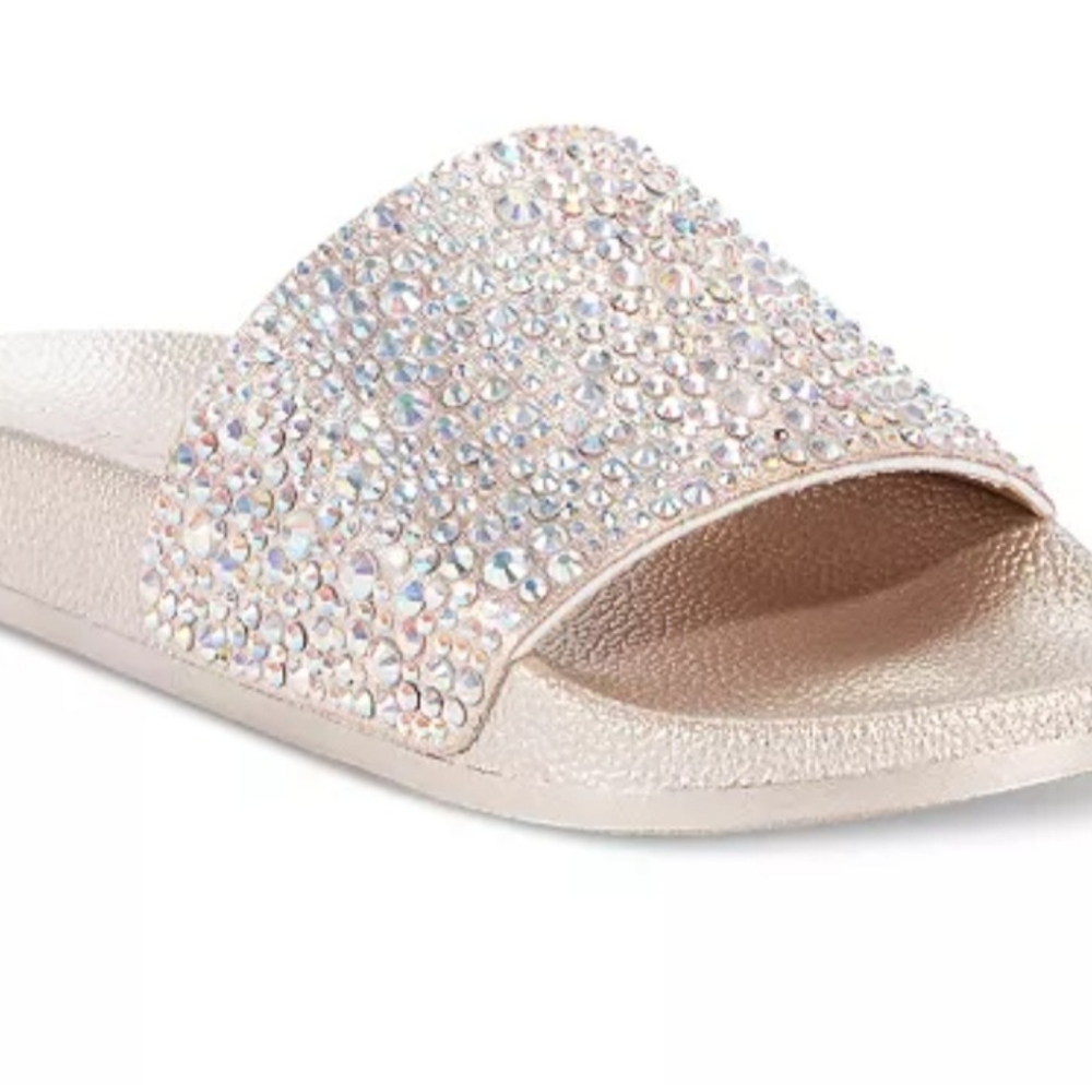 Women Crystal Bling INC slides NWT sz 11
